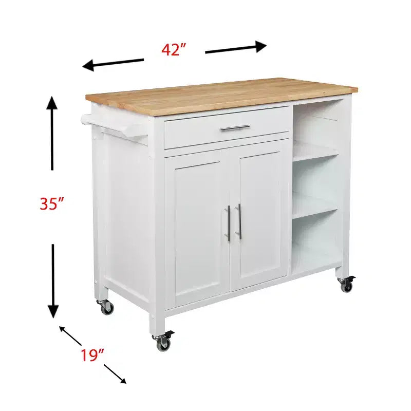 Carrello da Cucina Martinville - Bianco