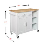 Carrello da Cucina Martinville - Bianco