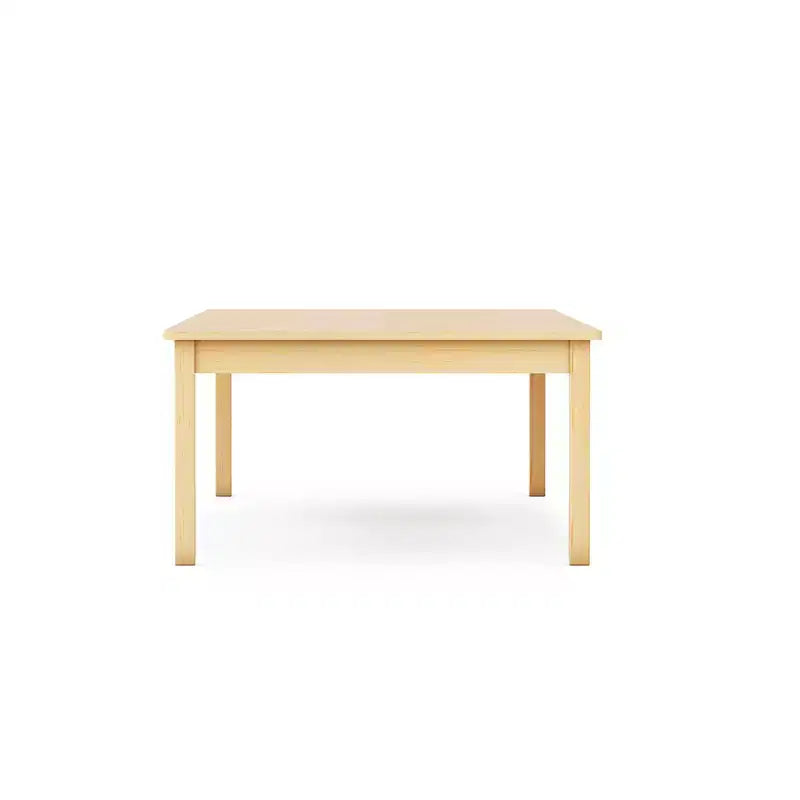 Tavolo per Bambini EdQ - Naturale: Tavolo Attività Rettangolare in Legno per Bambini, 30x60 | Scrivania per Bambini per Asilo Nido, Scuola Materna e Sala Giochi
