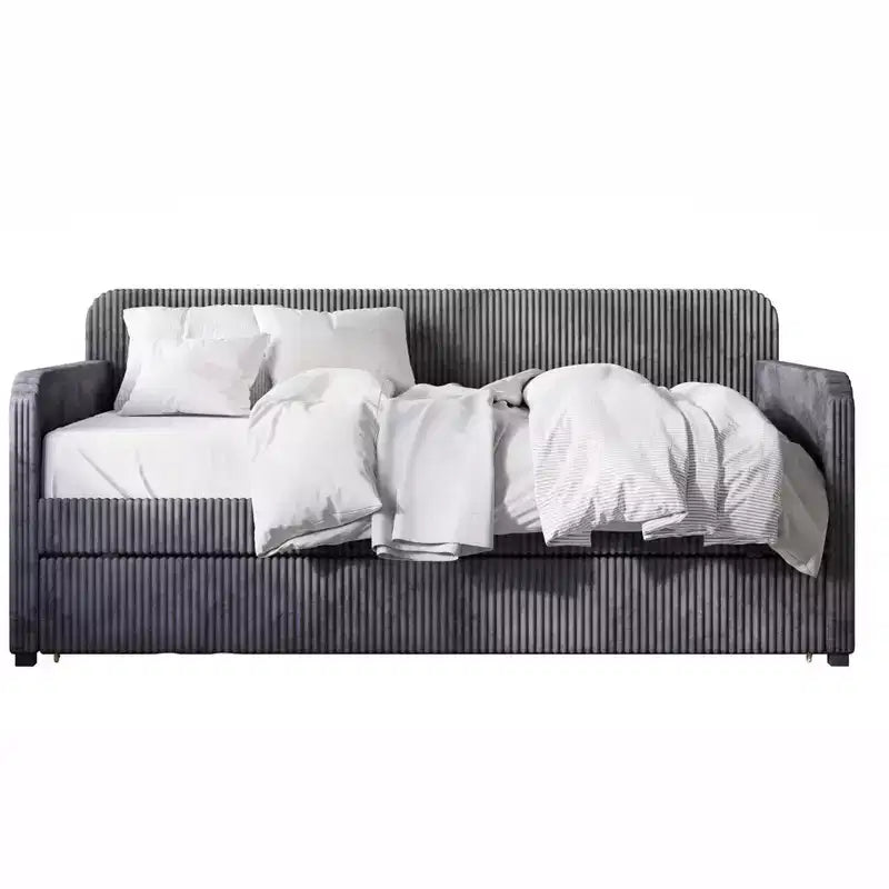 Divano letto imbottito Melissa Twin con letto estraibile