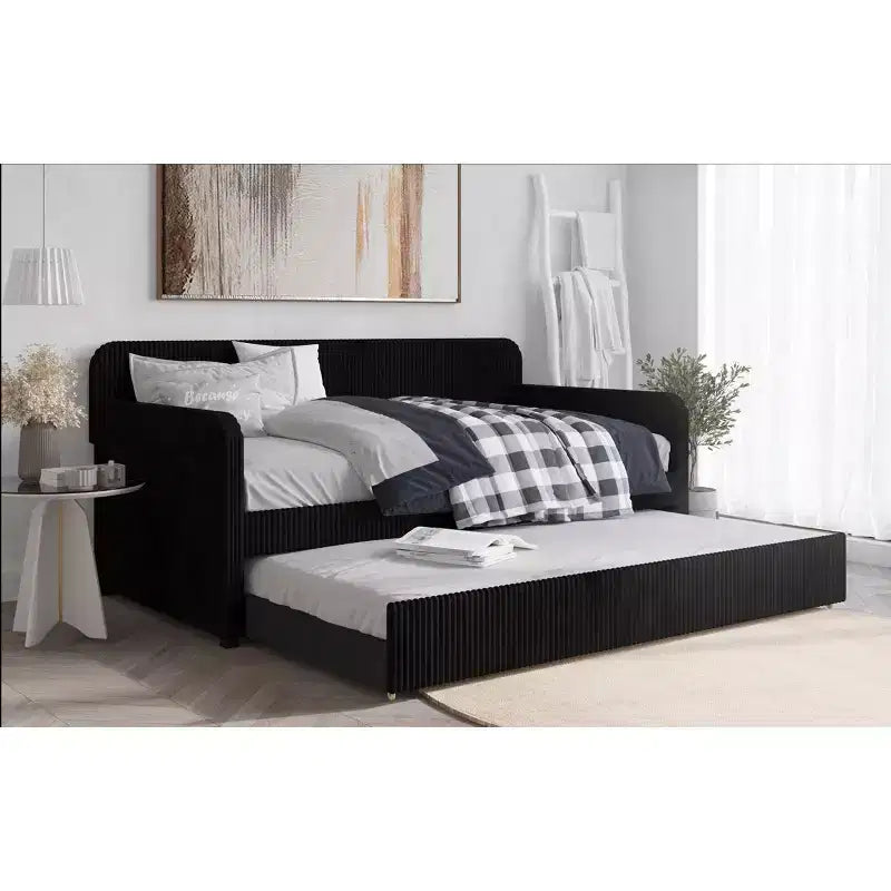 Divano letto imbottito Melissa Twin con letto estraibile