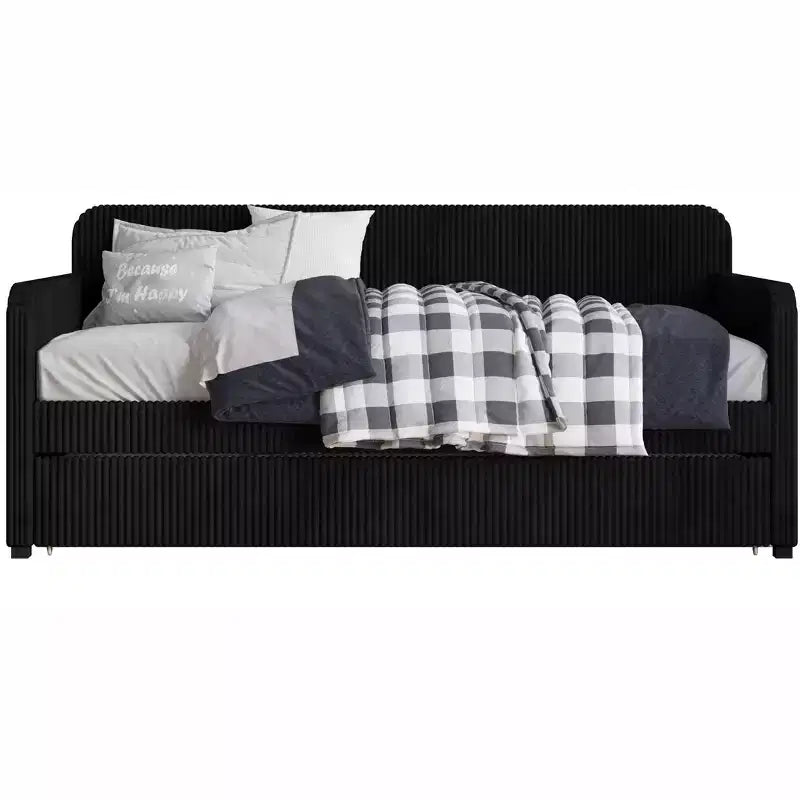 Divano letto imbottito Melissa Twin con letto estraibile