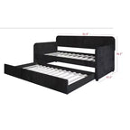 Divano letto imbottito Melissa Twin con letto estraibile