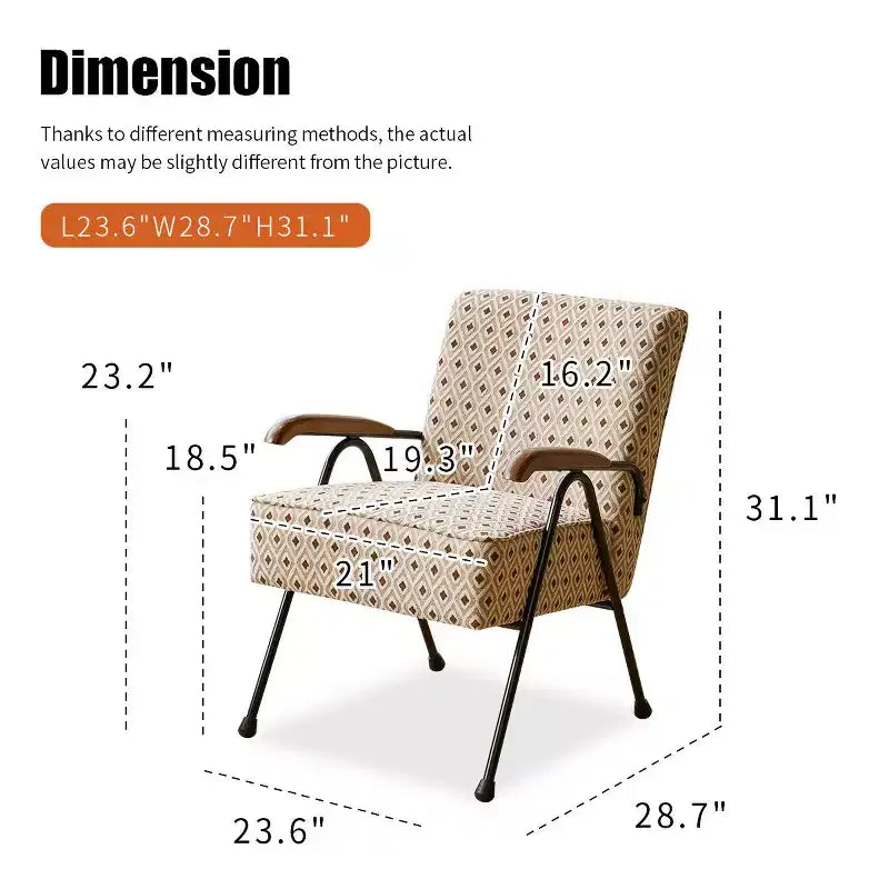 Sedia da salotto moderna in tessuto, poltrona imbottita con schienale alto e gambe in metallo per sala da pranzo, camera da letto, ufficio
