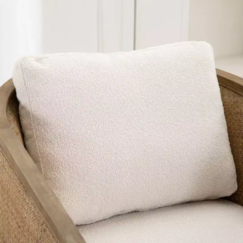 Poltrona Coccole Girevole in Velluto Morbido a 360 Gradi per Camera da Letto Sale d'Attesa