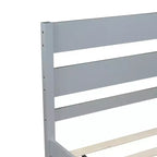 Letto singolo con testiera grigio