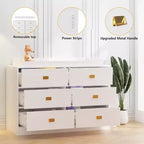 Comò Fasciatoio & Tavolo Fasciatoio - Contenitore Sicuro per Bambini a 6 Cassetti