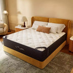 Materasso Ibrido Medio Memory Gel Lana Cashmere in Bianco