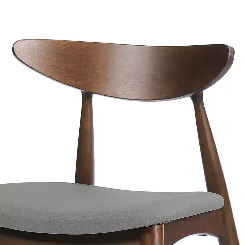 Set da pranzo Brevard in tessuto imbottito, design moderno di metà secolo, 5 pezzi