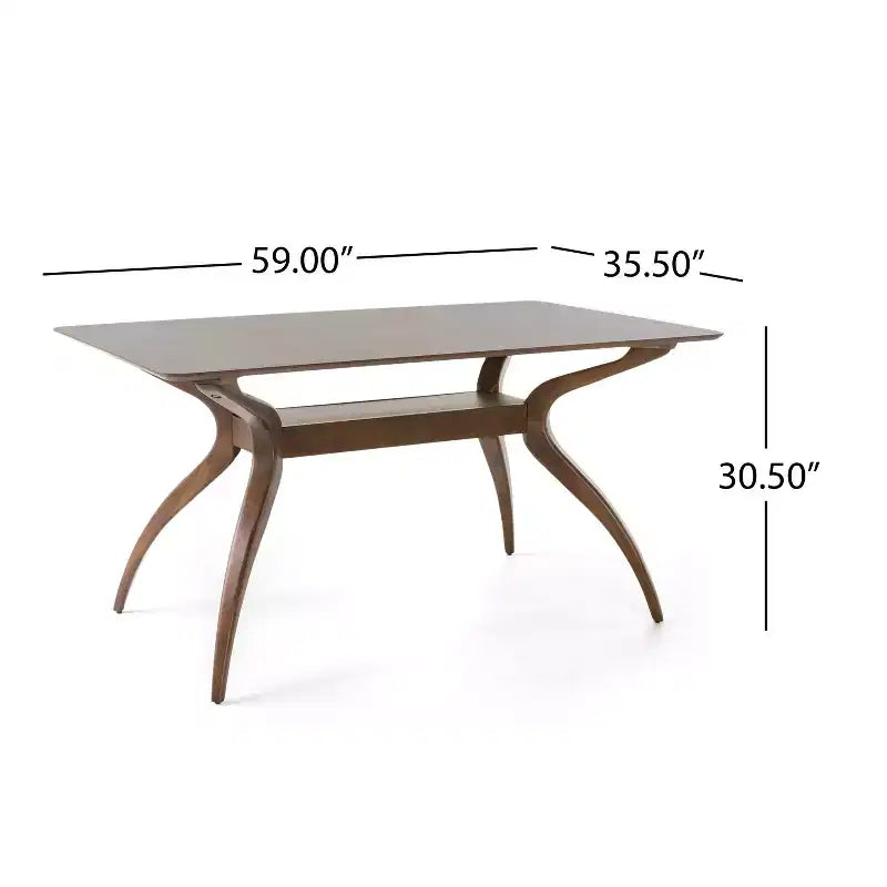 Set da pranzo Brevard in tessuto imbottito, design moderno di metà secolo, 5 pezzi
