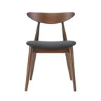 Set da pranzo Brevard in tessuto imbottito, design moderno di metà secolo, 5 pezzi