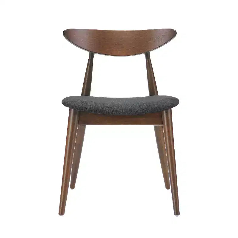 Set da pranzo Brevard in tessuto imbottito, design moderno di metà secolo, 5 pezzi