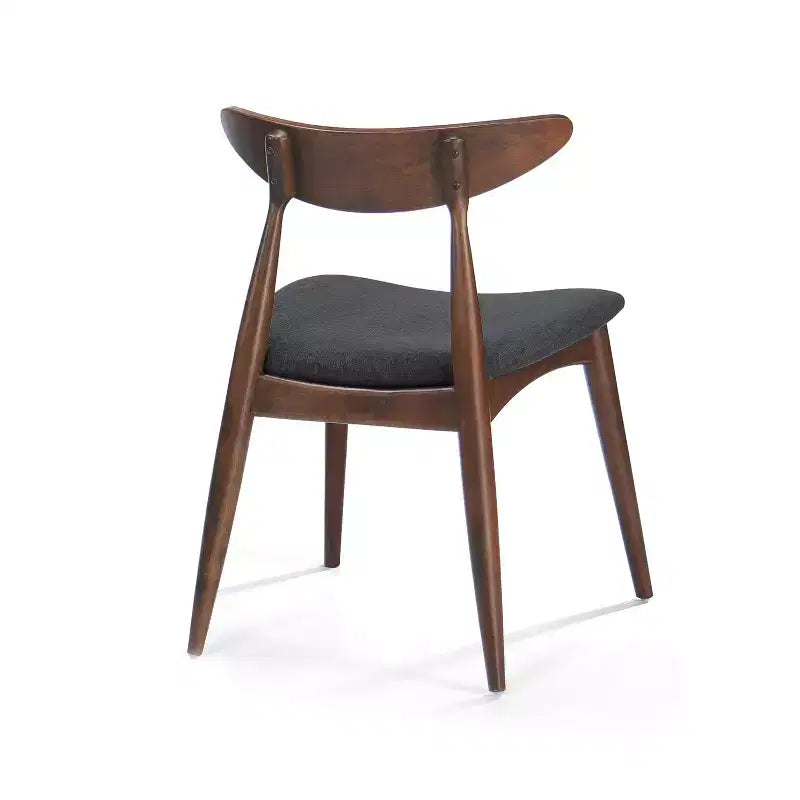 Set da pranzo Brevard in tessuto imbottito, design moderno di metà secolo, 5 pezzi
