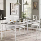 Tavolo da Pranzo da 200 cm per 6-8 Persone, Grande Tavolo da Cucina Rettangolare con Robuste Gambe in Acciaio, Arredamento Industriale per Cucina e Sala da Pranzo con Angoli Arrotondati