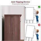 Comò alto a 5 cassetti, cassettiera verticale, comò moderno in legno da 41,3" per camera da letto, soggiorno, ingresso