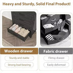 Comò alto a 5 cassetti, cassettiera verticale, comò moderno in legno da 41,3" per camera da letto, soggiorno, ingresso