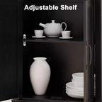 Libreria a 5 Ripiani, Libreria Stile Rustico con Armadietto, Libreria Alta 174,5 cm con Ante Contenitore, Libreria in Legno a 5 Ripiani per Ufficio Domestico