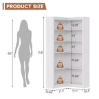 Libreria alta 180 cm, libreria industriale a 6 ripiani con struttura in metallo resistente, scaffali portaoggetti in stile rustico