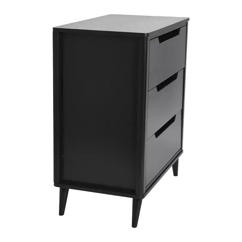Cassettiera a 3 cassetti in legno massello Mid-Century Modern