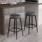 Sgabelli da Bar H 26,3 Set da 2/4, Sgabelli da Bar Altezza Bancone in Similpelle, Sgabelli da Bancone Moderni Senza/Con Schienale per Isola Cucina, Bar di Casa