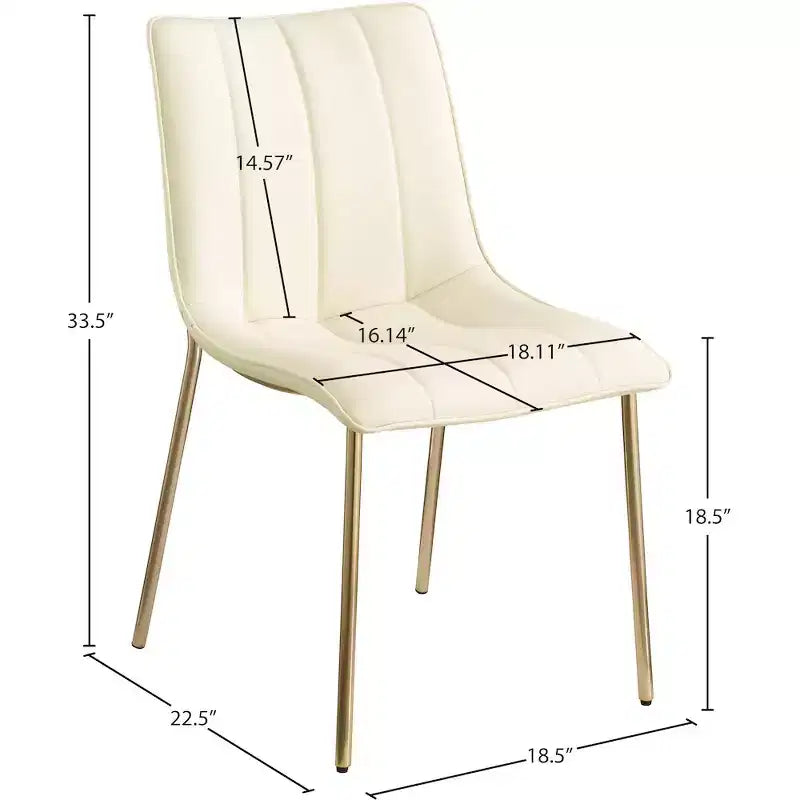Sedia da pranzo Isla in pelle vegana, set da 2
