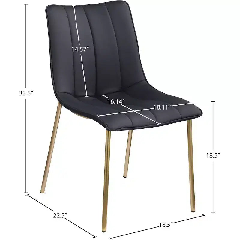 Sedia da pranzo Isla in pelle vegana, set da 2
