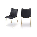 Meridian Furniture,Isla Vegan Leather Dining Chair, Set of 2