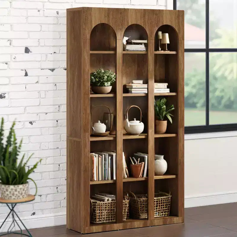 Libreria retrò indipendente per ufficio, soggiorno, camera da letto, biblioteca