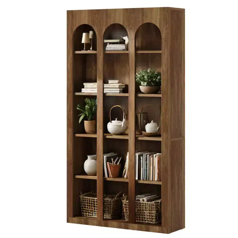 Libreria retrò indipendente per ufficio, soggiorno, camera da letto, biblioteca