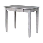 Piccola Scrivania con Cassetto e Sedia Grigio Lavato/Tortora