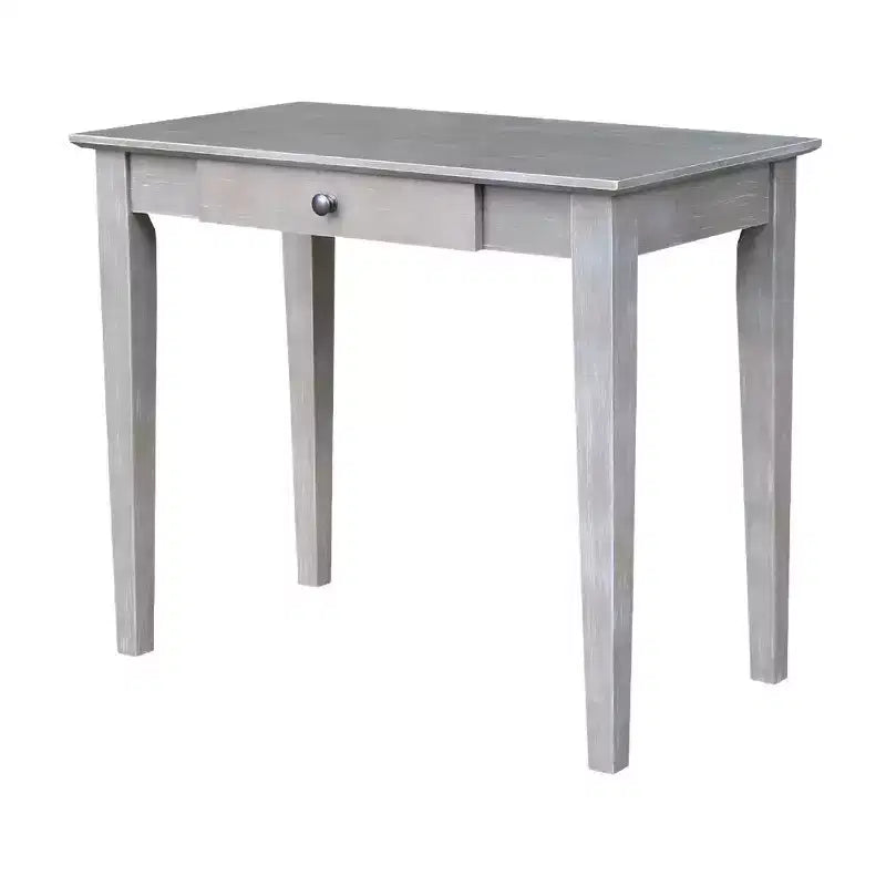Piccola Scrivania con Cassetto e Sedia Grigio Lavato/Tortora