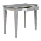 Piccola Scrivania con Cassetto e Sedia Grigio Lavato/Tortora